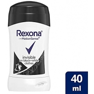 REXONA STICK INVISIBLE BLACK&WHTE CLOTHES 40ML KDN- 6'LI PAKET
